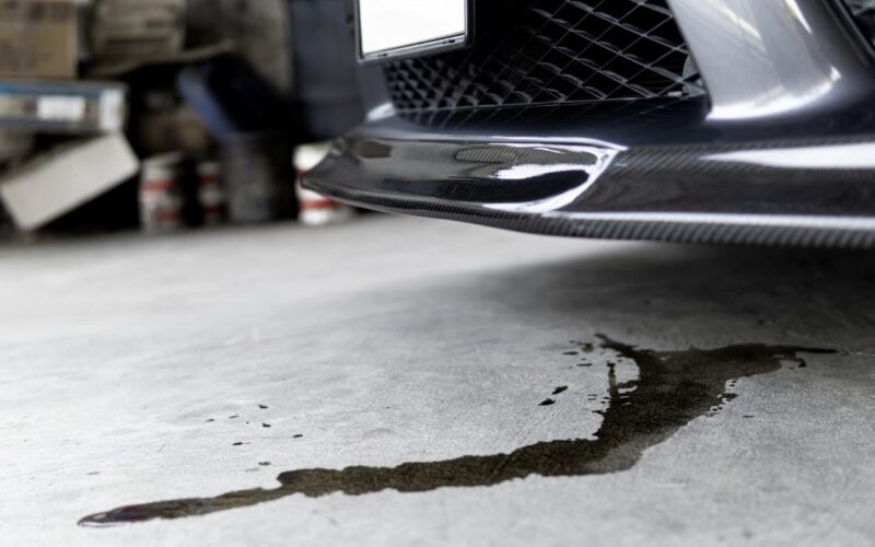 oil spill under the car