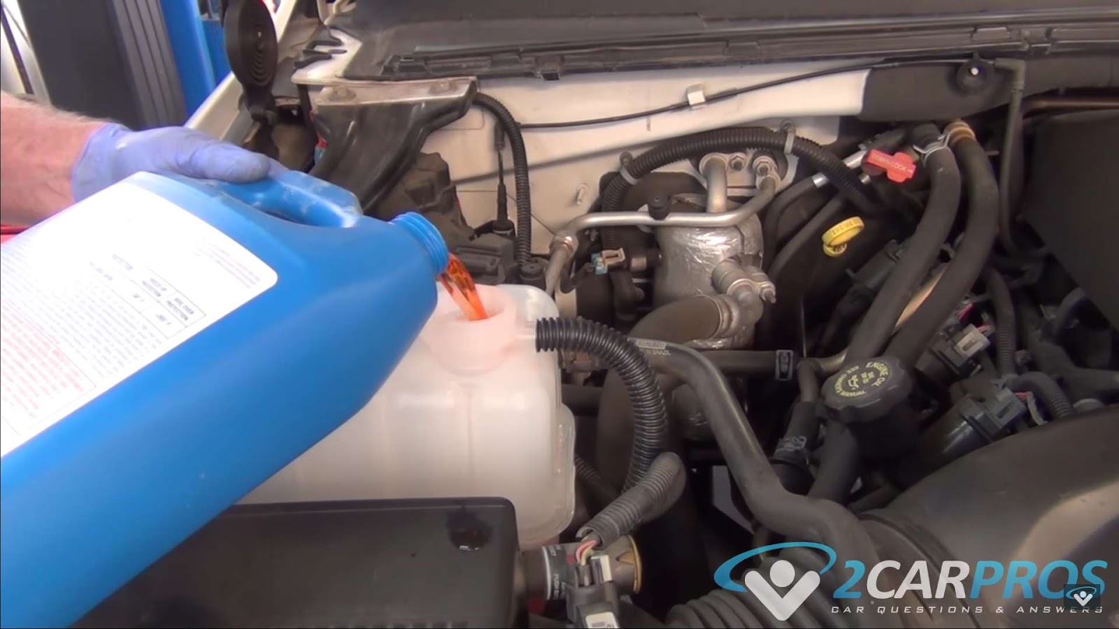 Process of add coolant to car