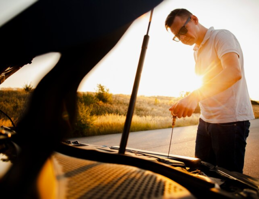 Man Looking at Air Conditions