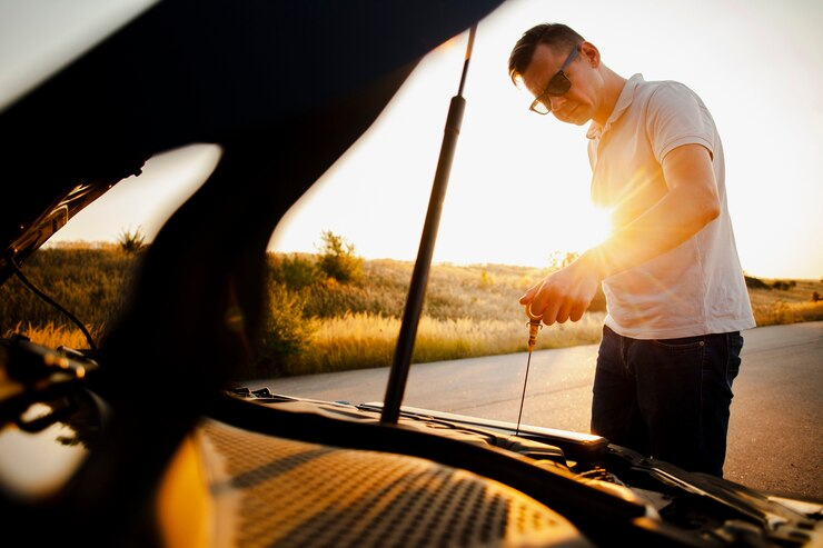 Man Looking at Air Conditions